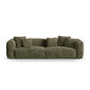 MODULARES-SOFA Martina aus Cord Moosgrün 4 Sitzplätze - Salbeigrün, Textil (320/75/106cm) - Micadoni