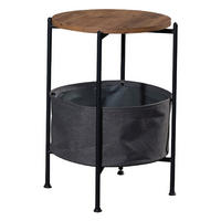 BEISTELLTISCH Suonenjoki - Walnussfarben, Holzwerkstoff (47/47/59cm) - [en.casa]