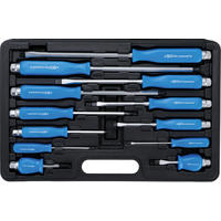 SCHRAUBENDREHER-SATZ | 12-TLG. - Multicolor, Kunststoff/Metall (1/1cm) - BGS technic