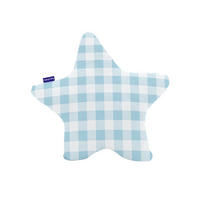 KISSEN Vichy Blau 50x50 cm - Blau, Textil (50/50cm) - Happy Friday