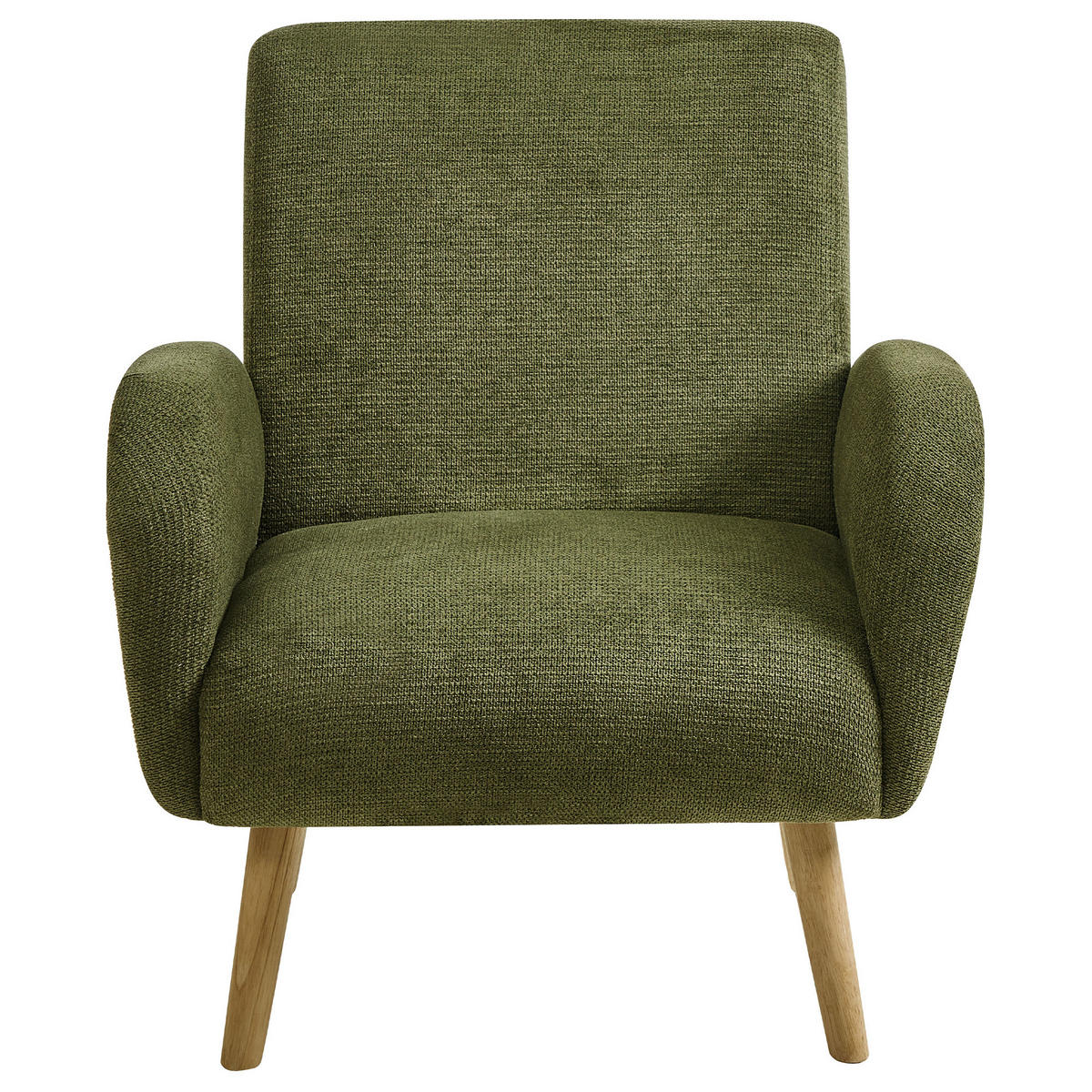 SESSEL Stoff Grün Plassen - Grün, Textil (73/82/53cm) - Beliani