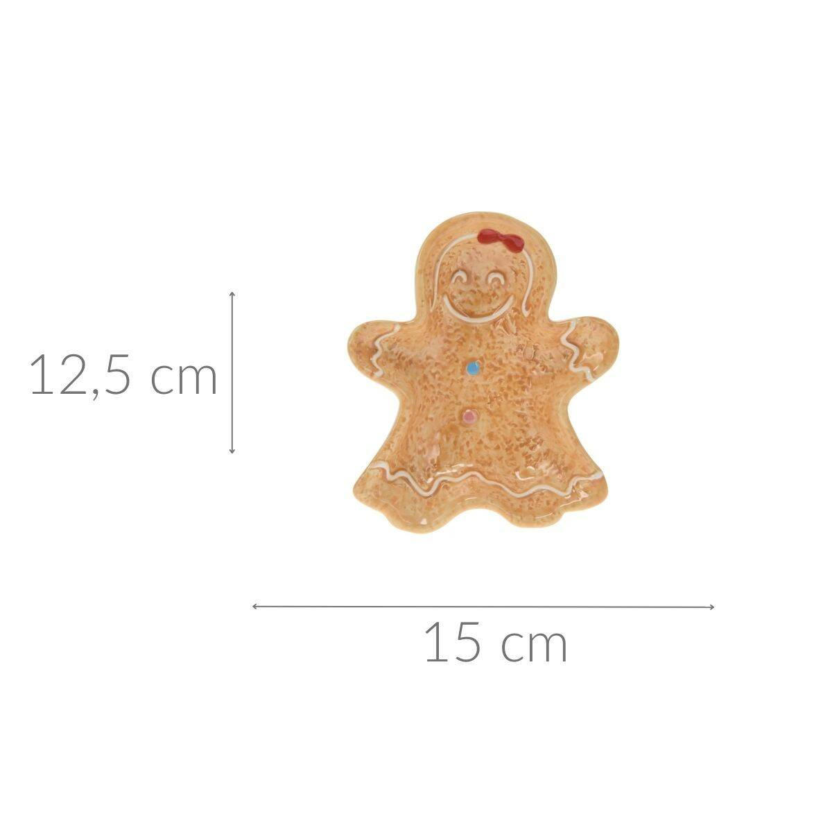 SERVIERPLATTE Cookie 15/12,5 cm - Beige, Keramik (15/3.5/12.5cm) - Home Styling Collection