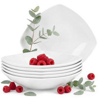 SUPPENTELLER CARLINA 6-tlg - Weiß, Keramik (20cm) - KONSIMO®