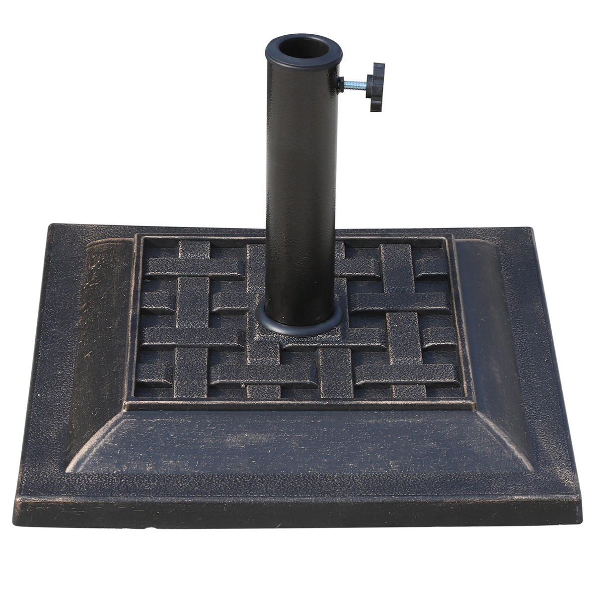 SONNENSCHIRMSTÄNDER Bronzefarben 44/44/33 cm - Bronzefarben, Kunststoff (44/44cm) - PANGIVO