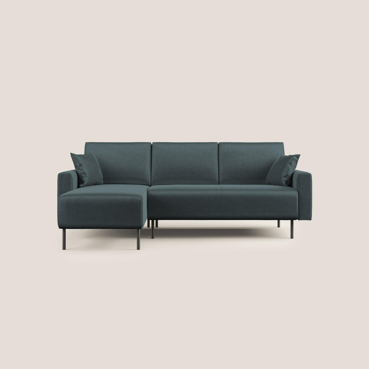 ECKSOFA Arthur - Petrol, Textil (224/91cm) - Divani.store
