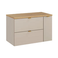WASCHTISCHUNTERSCHRANK 80.6cm Azel Kaschmir - Beige, Holzwerkstoff (80.6/52/46cm) - Petits-meubles