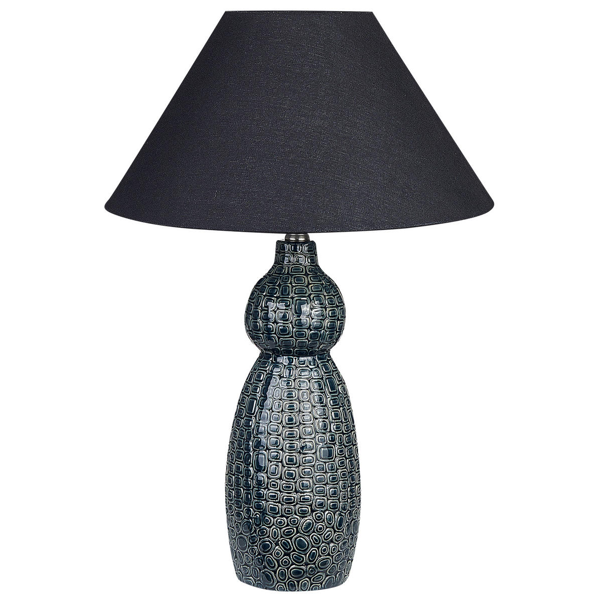 TISCHLAMPE Matina 40/40/60 cm - Blau, Keramik (40/40/60cm) - Beliani