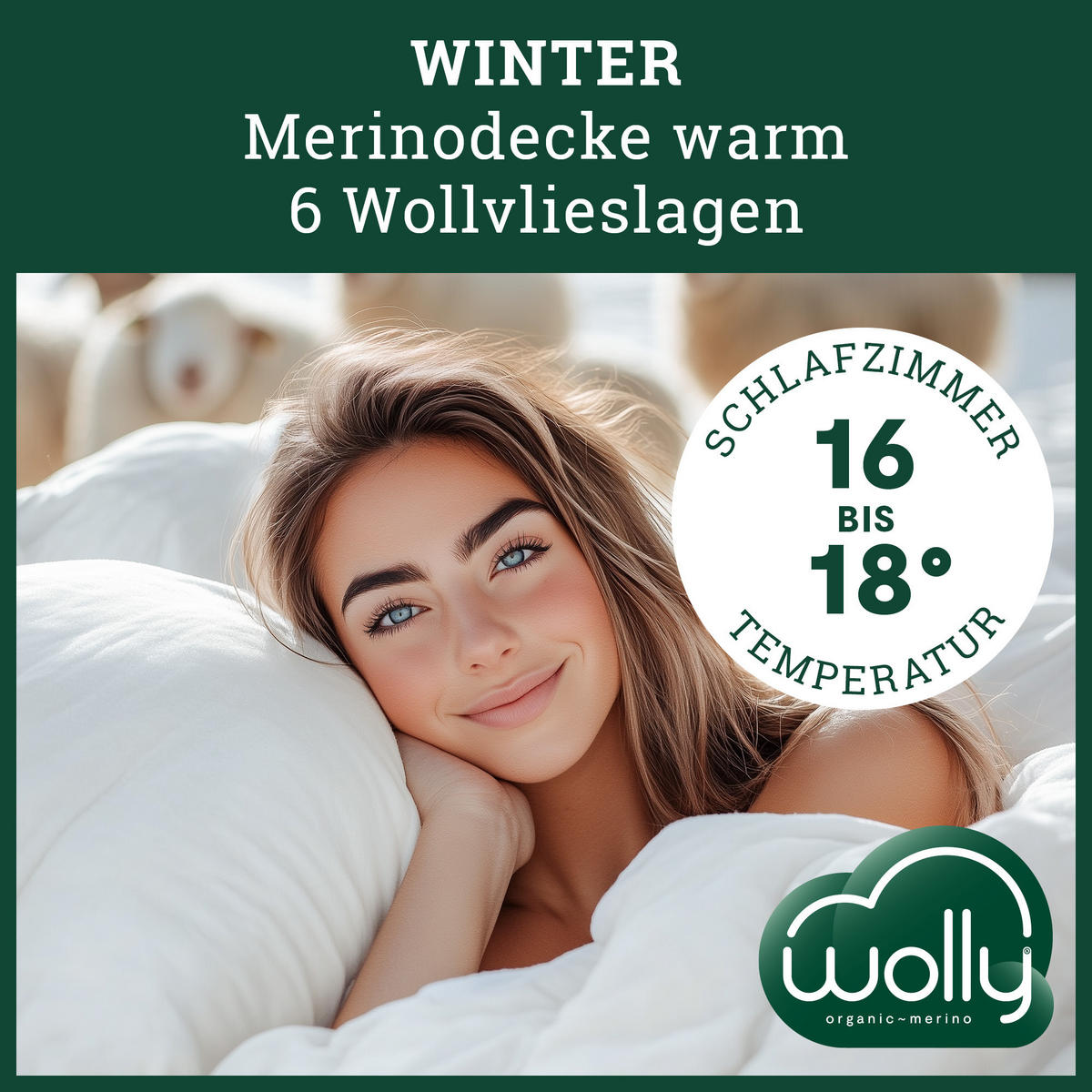 WINTERBETTDECKE MERINOWOLLE Schurwolle warm - Weiß, Naturmaterialien/Textil (240/220cm) - wolly