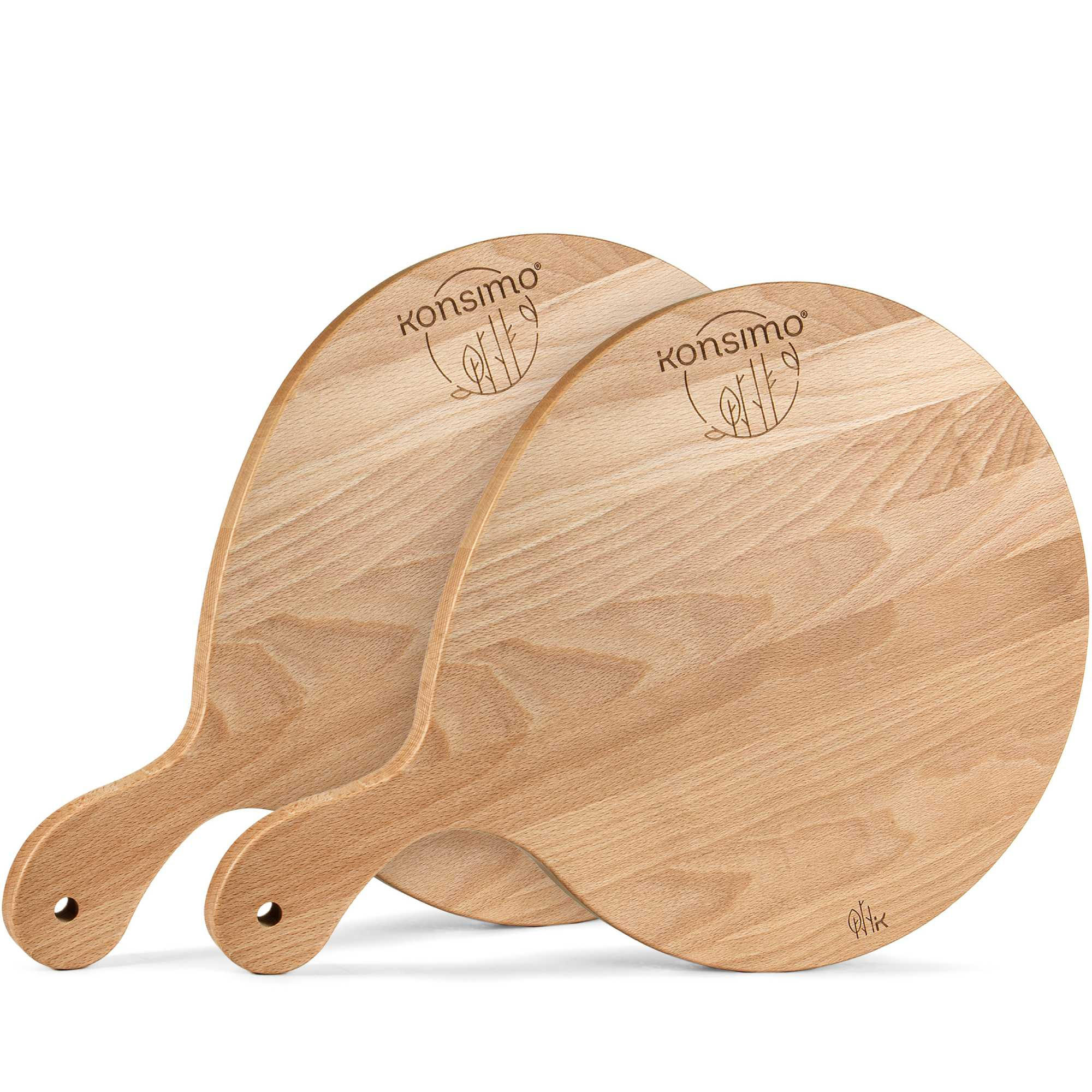 SCHNEIDEBRETT Holz Buche geölt LESTE 2-tlg - Buchefarben, Holz (32/45cm) - KONSIMO®