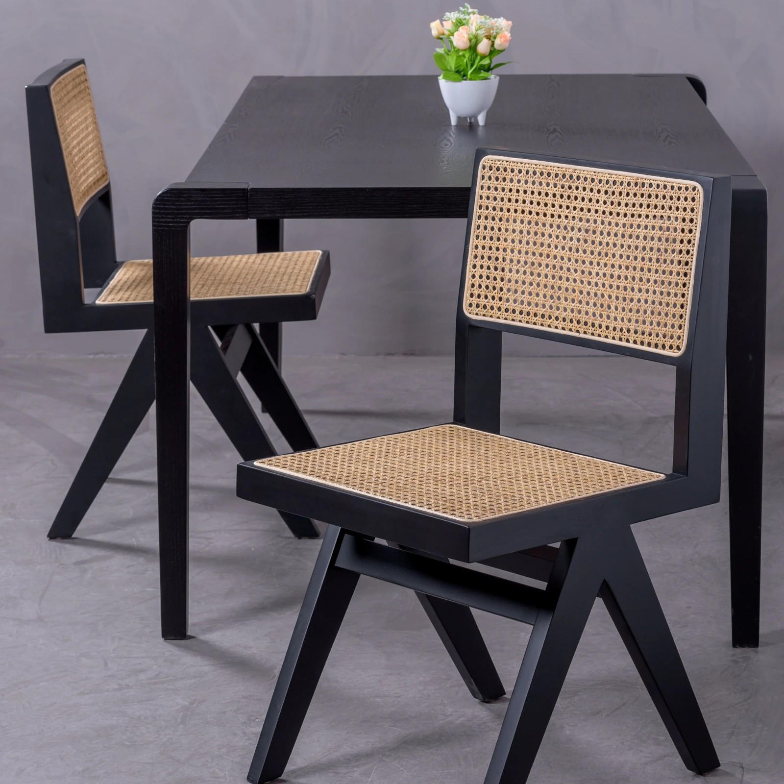 STUHL Holz Schwarz - Schwarz, Holz (44/83/52cm) - Nest Dream
