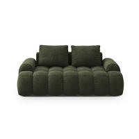 SOFA Linz aus Samt grün 2 Sitzplätze - Grün, Textil (100/84/175cm) - Cosmopolitan Design