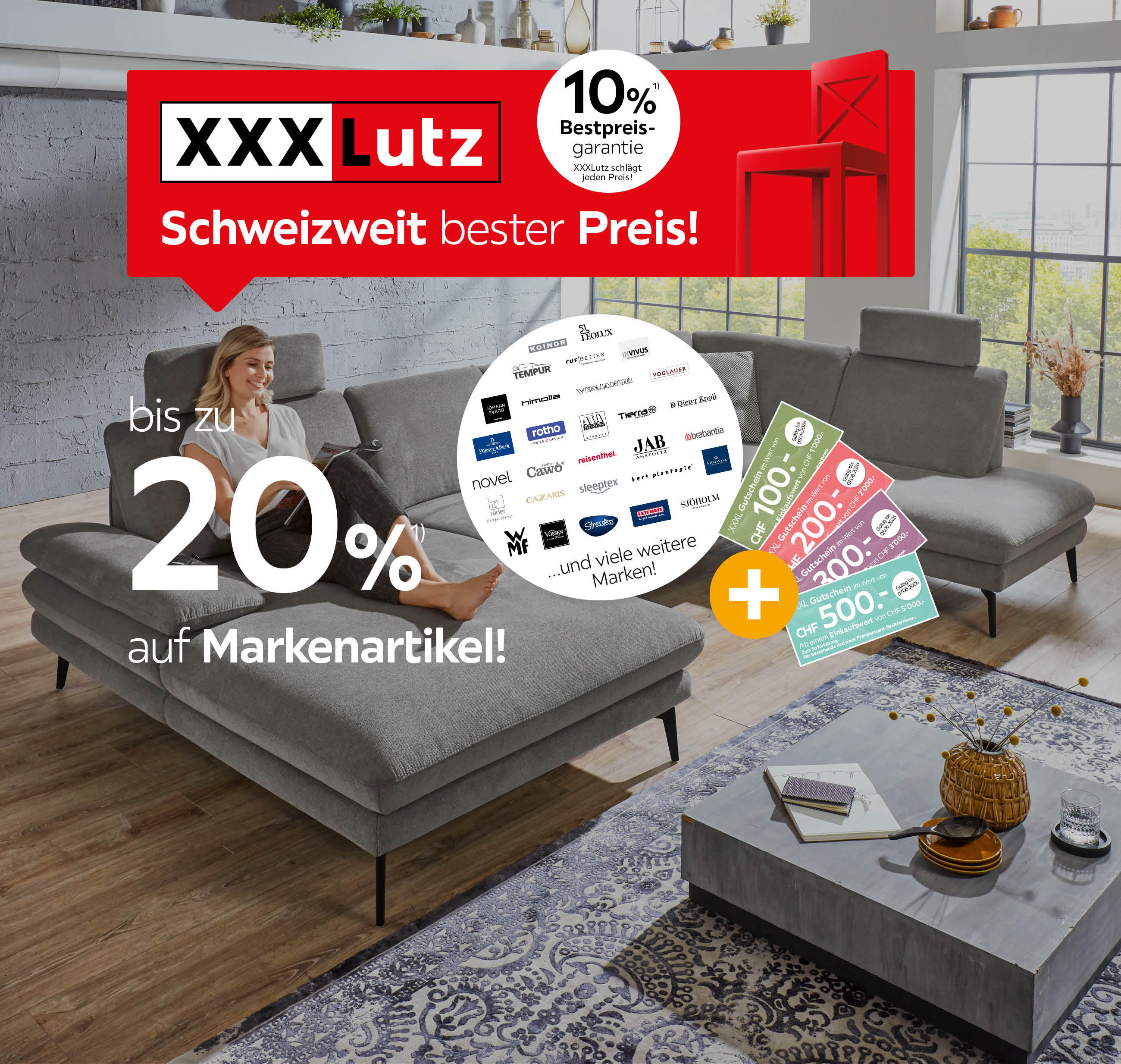 bis zu 20% auf Marken