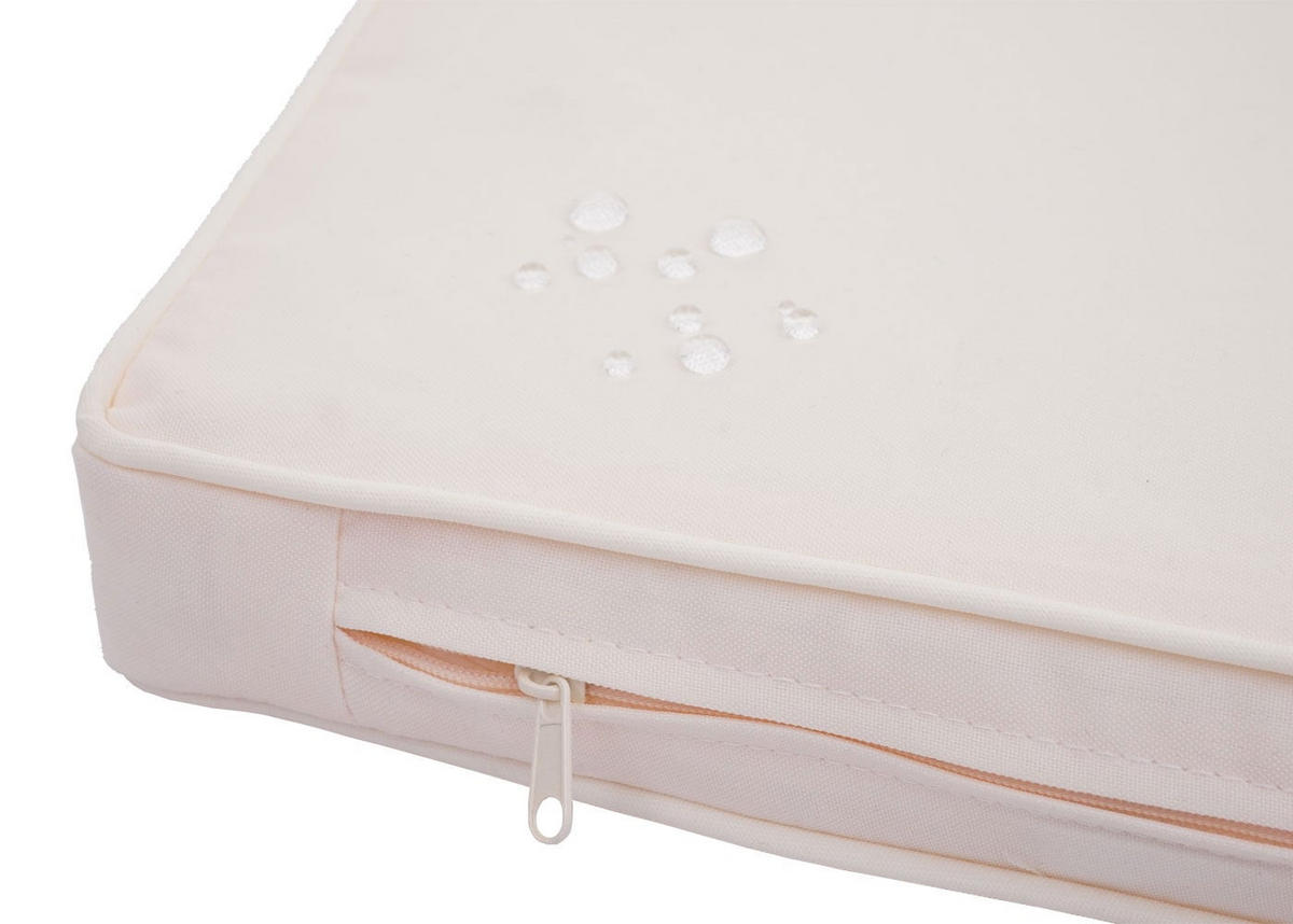 GARTEN-SET Grau Kissen Creme - Grau, Metall - PROREGAL