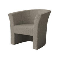 SESSEL Niko Boucle - Beige/Schwarz, Holzwerkstoff/Kunststoff (71/76/65cm) - MIRJAN24