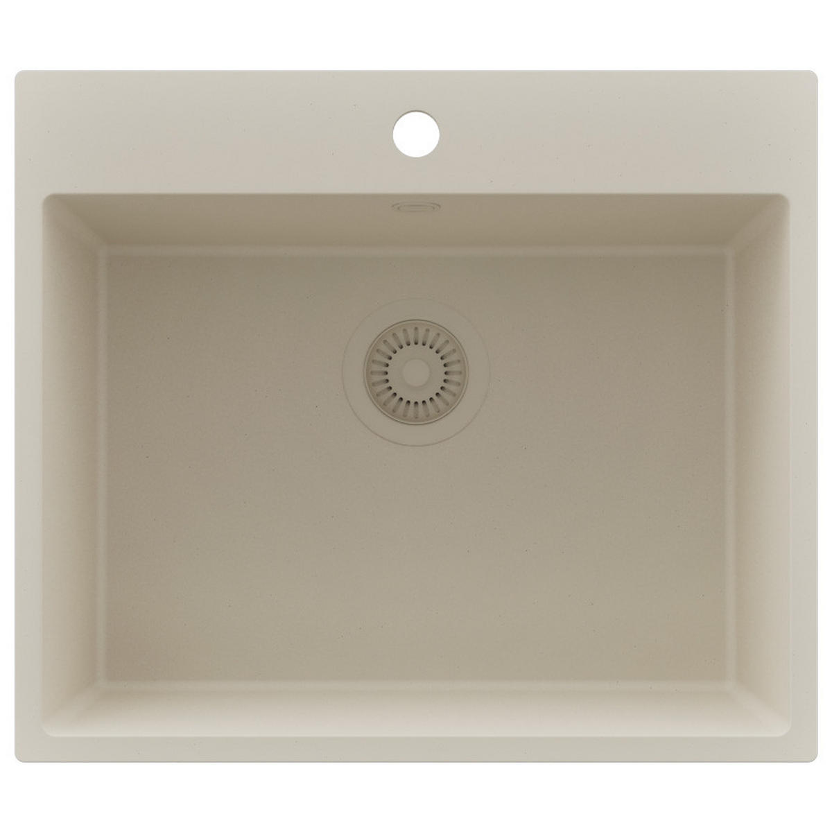 SPÜLBECKEN Riga, 2-er set Beige 58/50 cm 1 Becken + Ablauf-Set ab 60er Unterschrank - Beige, Kunststoff (58/20/50cm) - Primagran