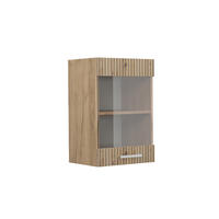 KÜCHENGLASSCHRANK R-Line Artisan-Eiche 40 cm - Honigeiche/Eiche Wotan, Holzwerkstoff (40/60/31cm) - Vicco