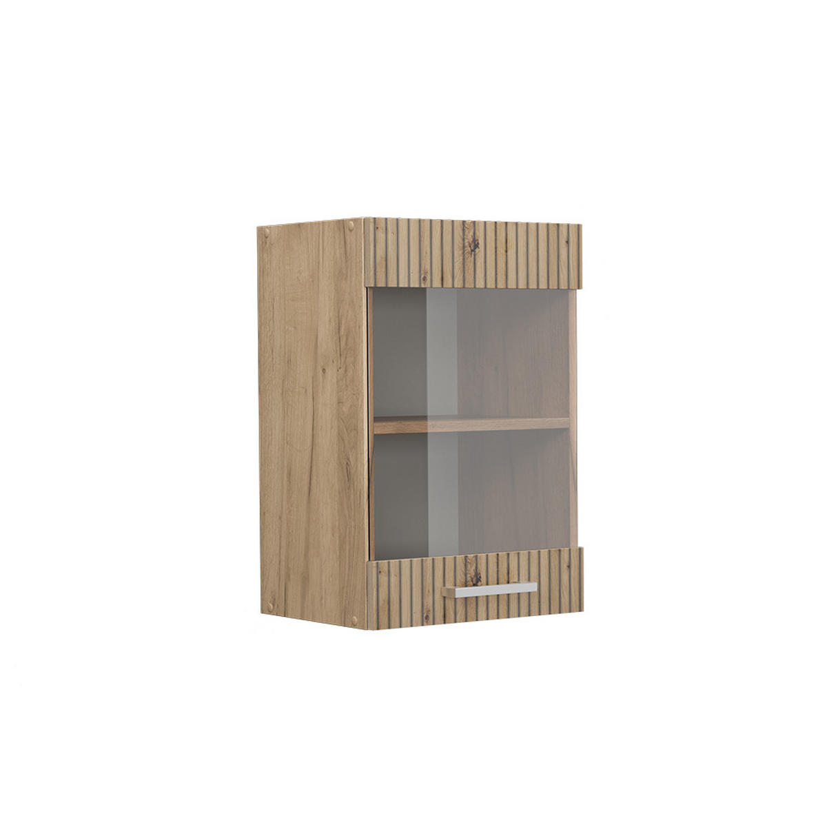 KÜCHENGLASSCHRANK R-Line Artisan-Eiche 40 cm - Honigeiche/Eiche Wotan, Holzwerkstoff (40/60/31cm) - Vicco