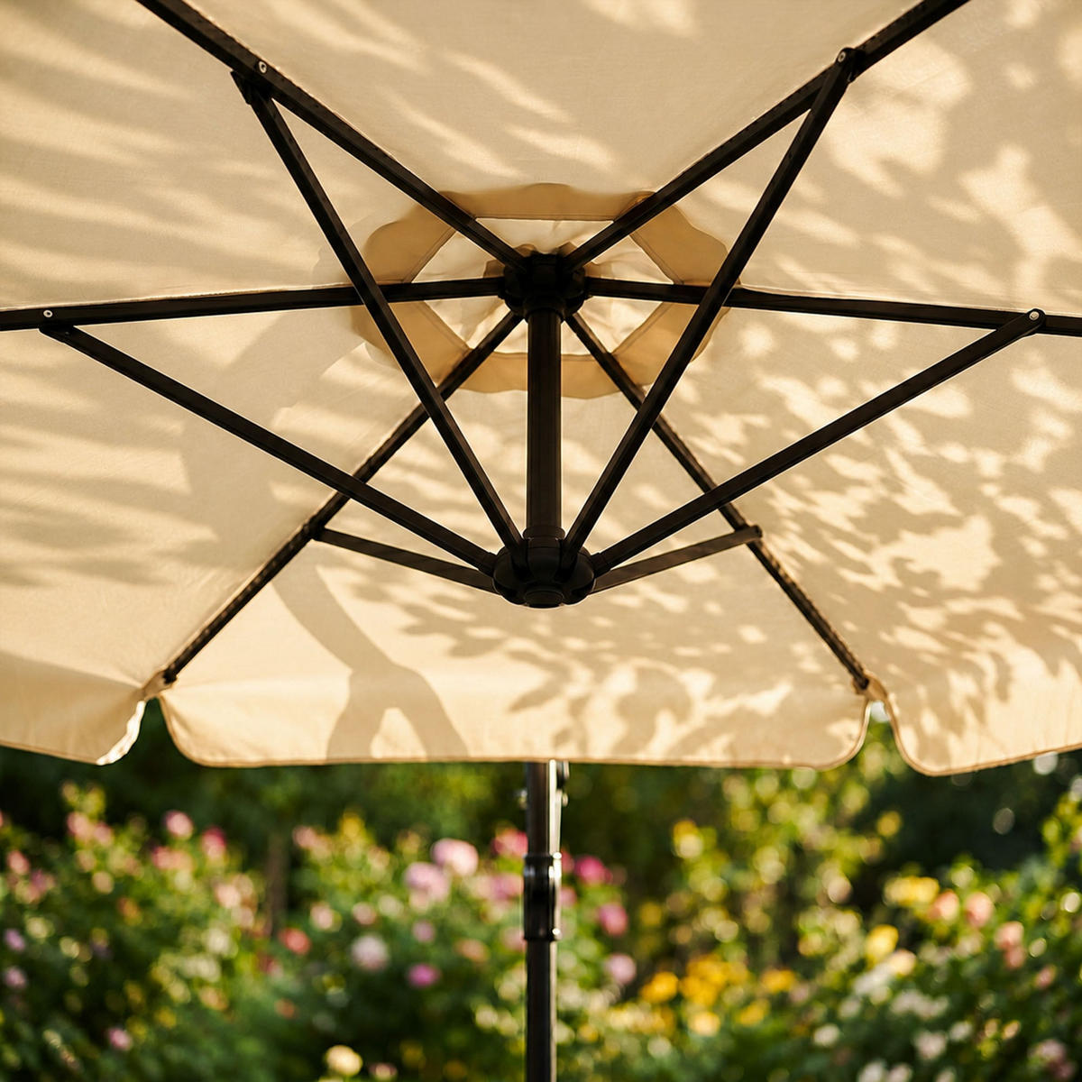 SONNENSCHRIM Beige 245/300 cm - Beige/Schwarz, Metall (300/300cm) - Akord
