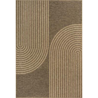 FLACHWEBTEPPICH Geometrisch CORDEV Polypropylen Natur 160 x 230 cm - Beige, Textil (160/230cm) - KADIMA DESIGN