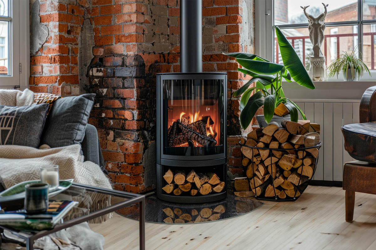 GLASPLATTE für Kamin 100x100 cm - Schwarz, Glas (100/100/0.4cm) - TULUP