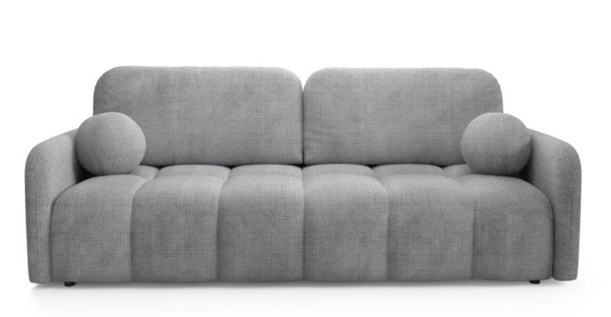 SOFA Cremona KUBI Ausziehbar Mit Bequemem Sitz 95 cm - Grau, Textil (218/90/88cm) - Sepro Meble