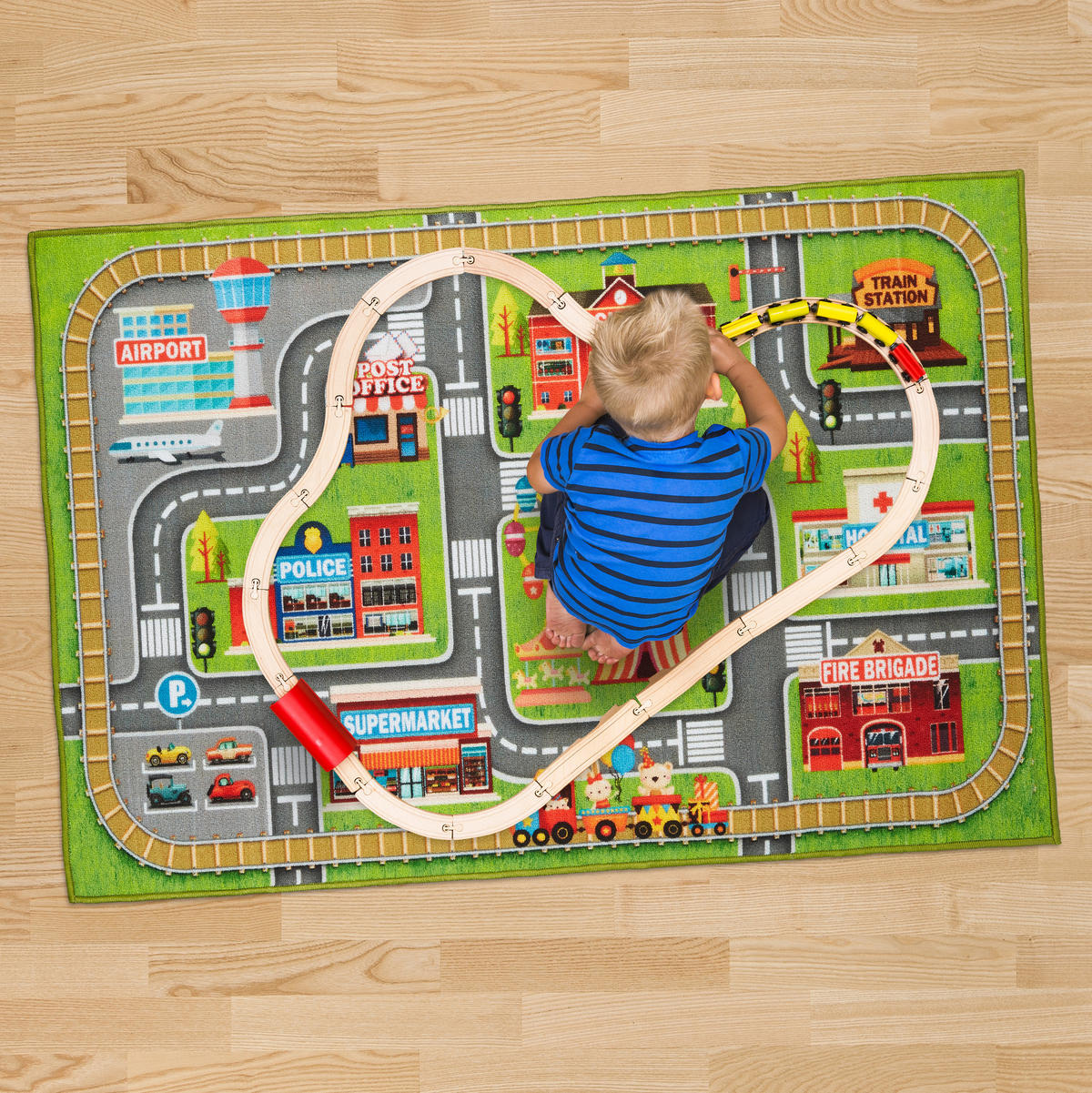SPIELTEPPICH - Multicolor, Kunststoff/Textil (150/100cm) - Relaxdays