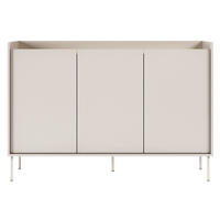 SIDEBOARD Tovi Kaschmirgrau / Holzoptik Eiche 140 cm - Kaschmir, Holzwerkstoff/Metall (139.8/95.5/36.4cm) - Selsey