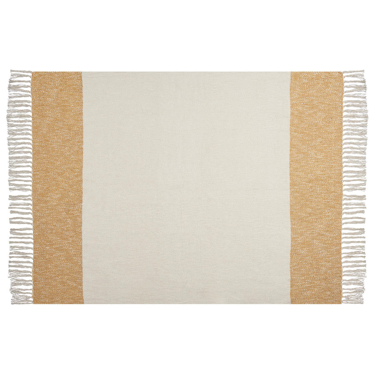DECKE Beige Salme 130/170 cm - Beige, Naturmaterialien/Textil (130/170cm) - Beliani