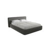 POLSTERBETT mit Bettkasten und Lattenrost 200x225 Grau - Dunkelgrau/Schwarz, Kunststoff/Textil (160/200cm) - Makamii