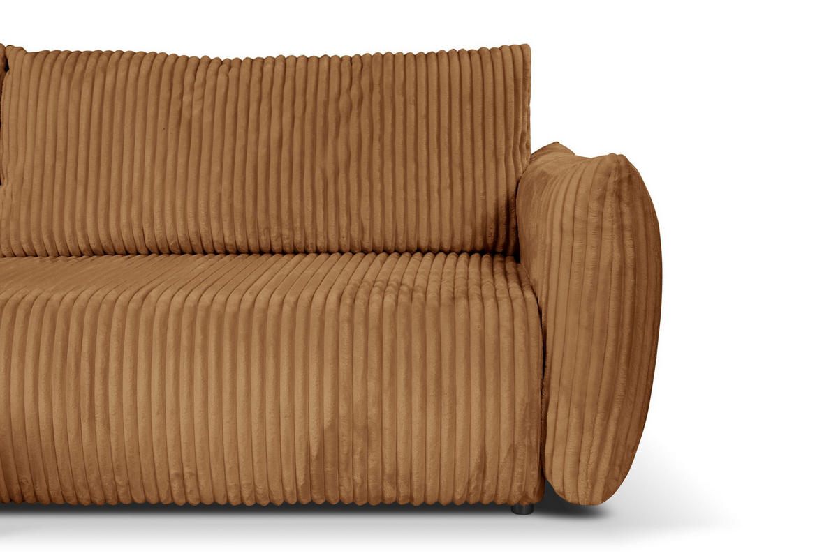 ECKSOFA HALLORA - Dunkelgelb (Tilia 56) - Dunkelgelb, Holzwerkstoff (257/177cm) - Möblo