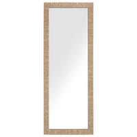 WANDSPIEGEL messing rechteckig 50/130 cm Ajaccio - Messingfarben, Kunststoff (50/130/2cm) - Beliani