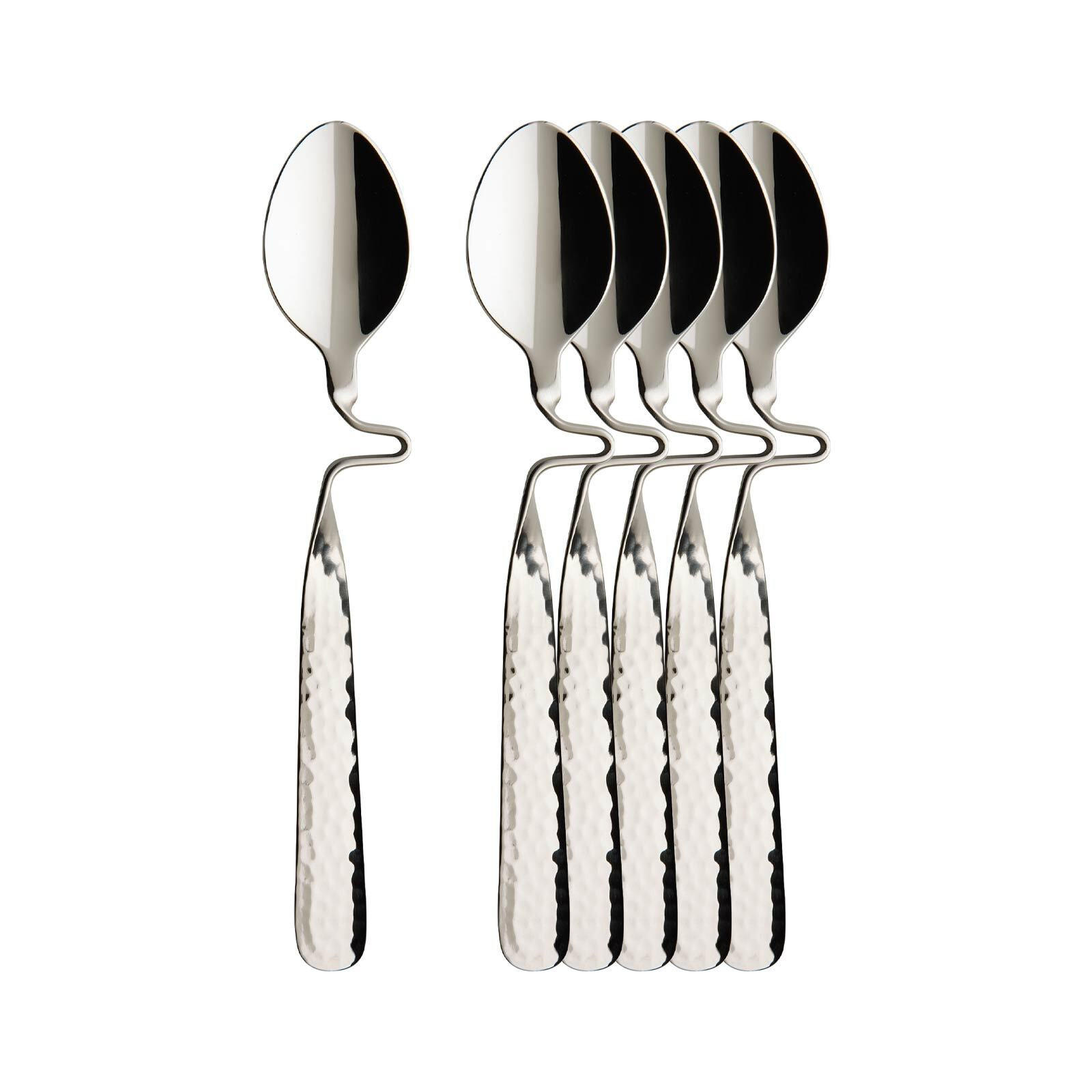KAFFEELÖFFEL NewWave Caffè Spoon silber 17,5 cm 6er Set - Silberfarben, Metall - Villeroy & Boch