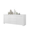 SIDEBOARD mit 2 Türen und 3 Schubladen L184 cm - Firenze - Weiß, Holzwerkstoff (184/81/42cm) - Calicosy