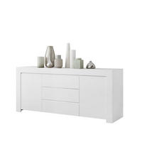 SIDEBOARD mit 2 Türen und 3 Schubladen L184 cm - Firenze - Weiß, Holzwerkstoff (184/81/42cm) - Calicosy