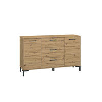 KOMMODE Nevio Artisan Eiche 138 / 41 / 83cm - Eiche Artisan/Braun, Holz/Holzwerkstoff (138/83/41cm) - Feldmann-Wohnen