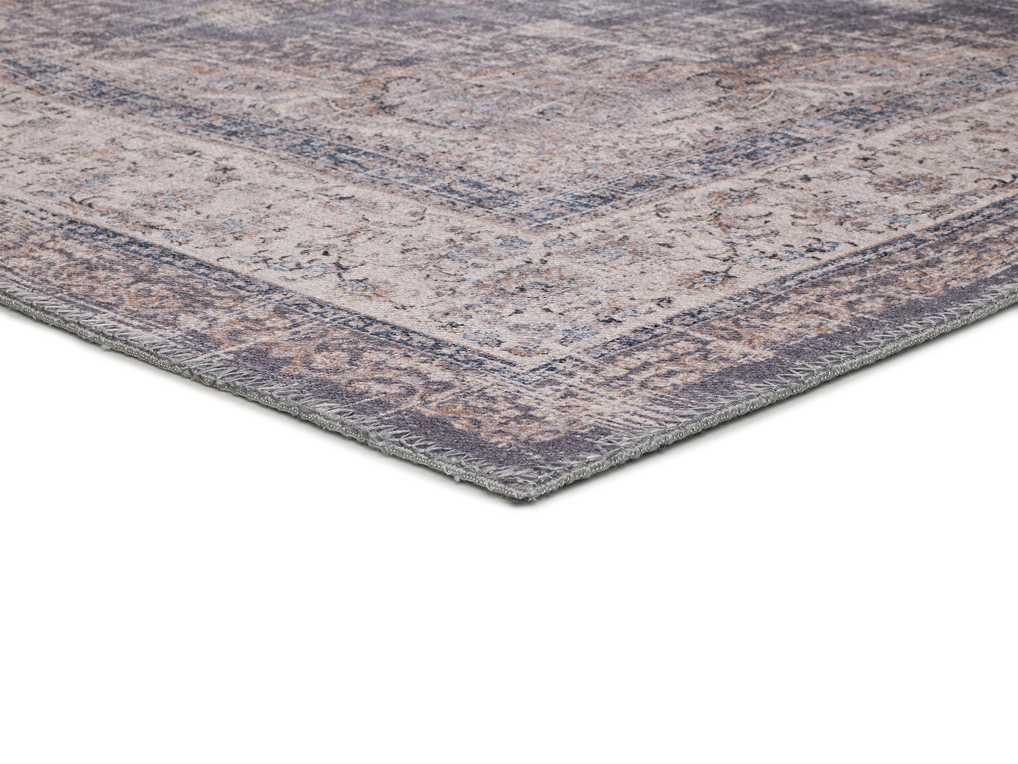 VINTAGE-TEPPICH Grau Neila 120/170 cm - Grau, Naturmaterialien/Textil (120/170cm) - Atticgo