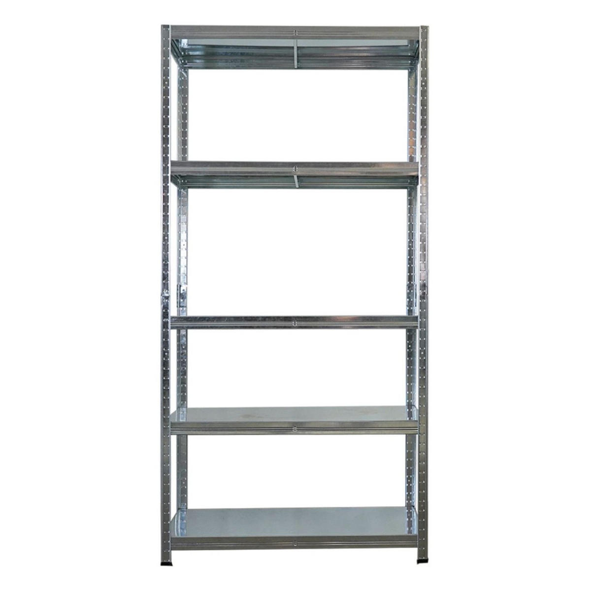 SCHWERLASTREGAL Ragnar 2er-Set 180x90x40cm 5 Stahlplatten-Ebenen Fachlast 125 kg Verzinkt - Schwarz, Metall (90/180/40cm) - PROREGAL