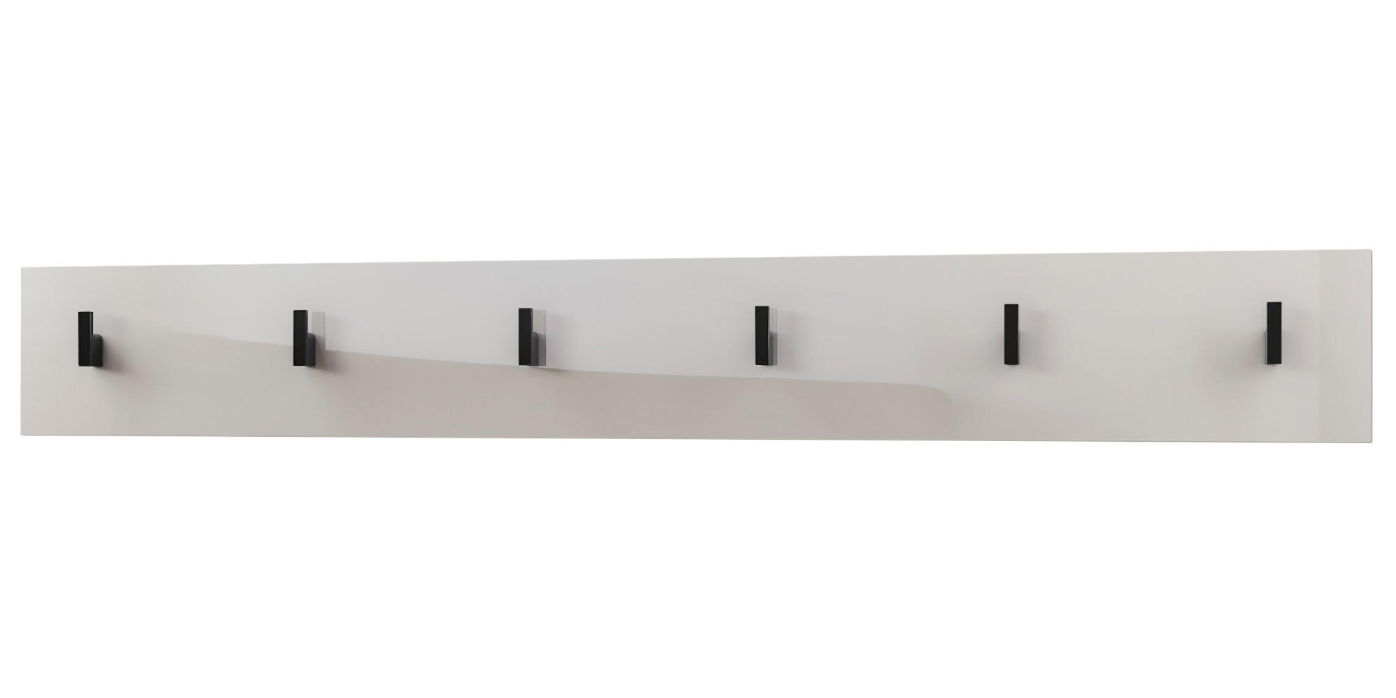 GARDEROBENPANEEL Linea Sandgrau Hochglanz - Sandfarben, Holzwerkstoff (110.5/14.5/3.5cm) - Vladon
