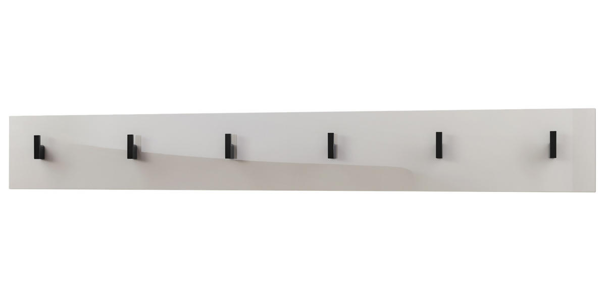 GARDEROBENPANEEL Linea Sandgrau Hochglanz - Sandfarben, Holzwerkstoff (110.5/14.5/3.5cm) - Vladon