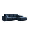 ECKSOFA L-Form Siena Stoff Maloy Marineblau Rechts - Dunkelblau, Holz (266/165cm) - Kaiser Möbel