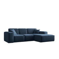 ECKSOFA L-Form Siena Stoff Maloy Marineblau Rechts - Dunkelblau, Holz (266/165cm) - Kaiser Möbel