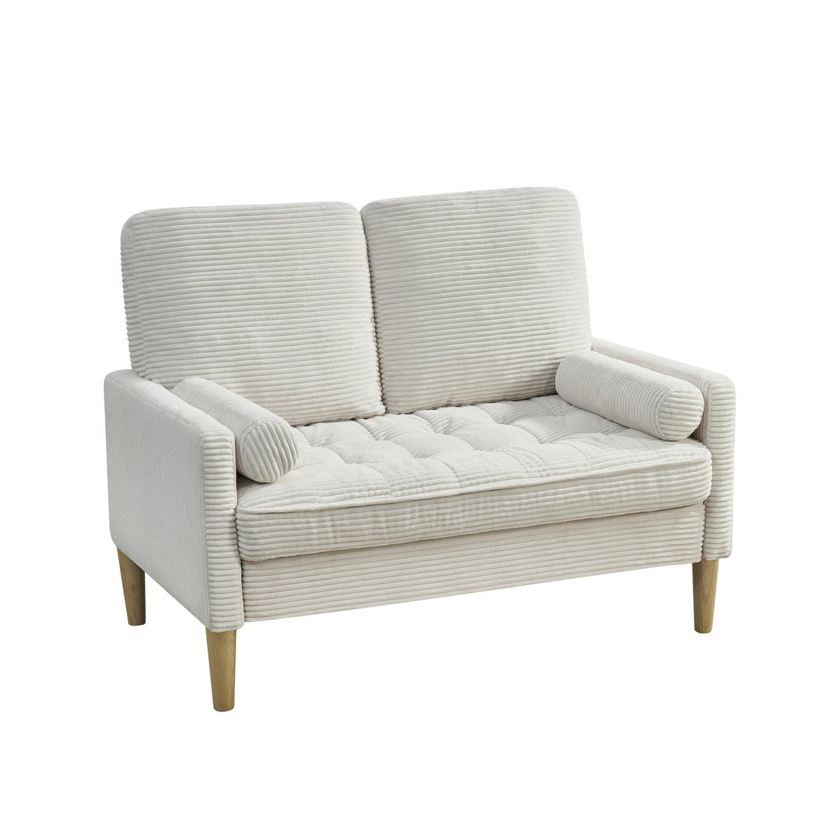 SOFA 2-Sitzer 121/76/87 cm Beige - Beige, Textil (76/87/121cm)