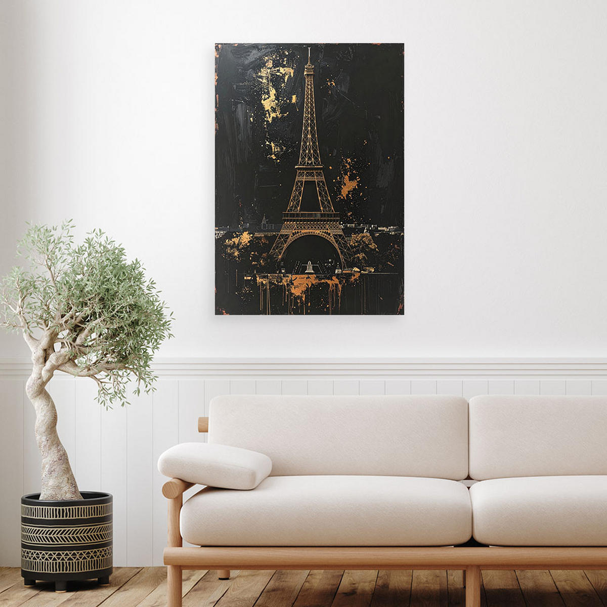 LEINWANDBILD Städte & Architektur 60x90cm - Schwarz, Textil (60/90cm) - Feeby