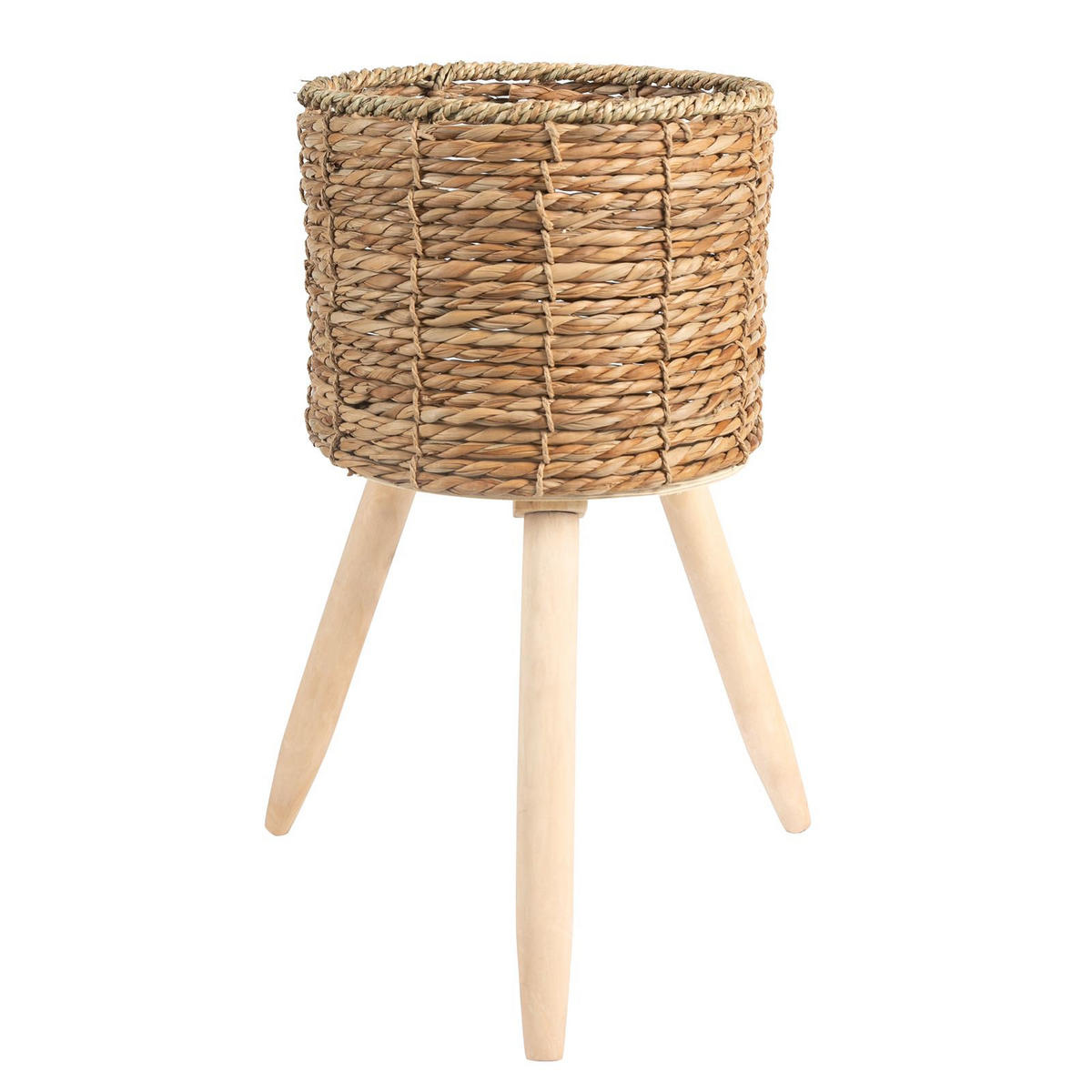 PFLANZKÖRBE TONGA - Naturfarben, Holz (55cm) - IDIMEX