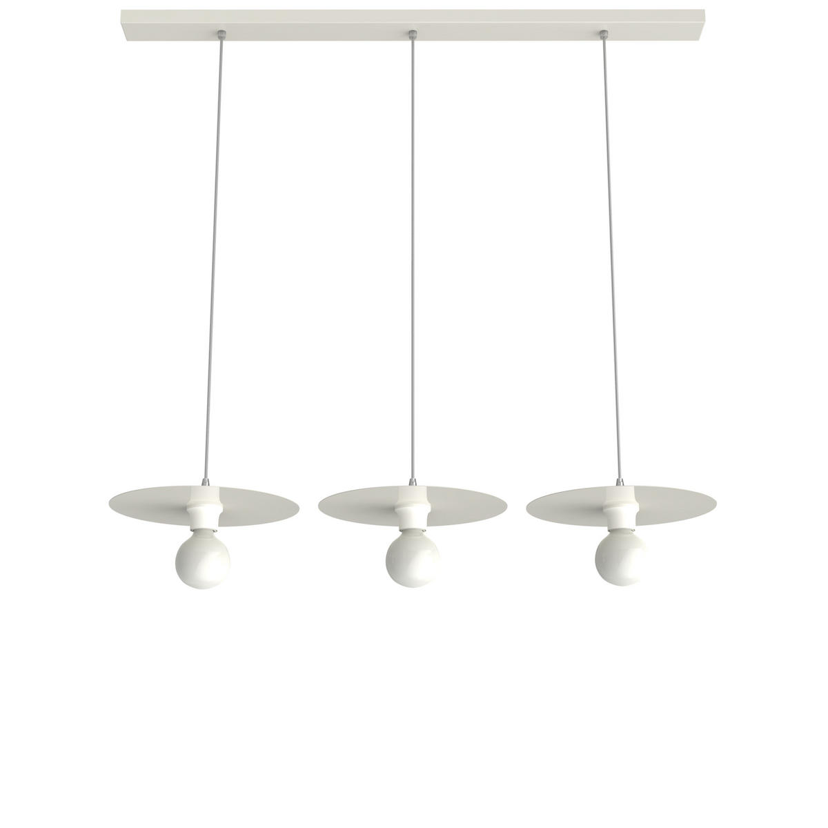 HÄNGELEUCHTE - Weiß Hochglanz, Metall (30/30/7cm) - Lumicom