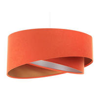HÄNGELEUCHTE Gold 50/23 cm - Orange, Kunststoff (50/1.3/23cm) - ONZENO