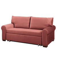 SCHLAFSOFA - Transparent/Altrosa, Birkenholz/Textil (185/95/90cm) - home24