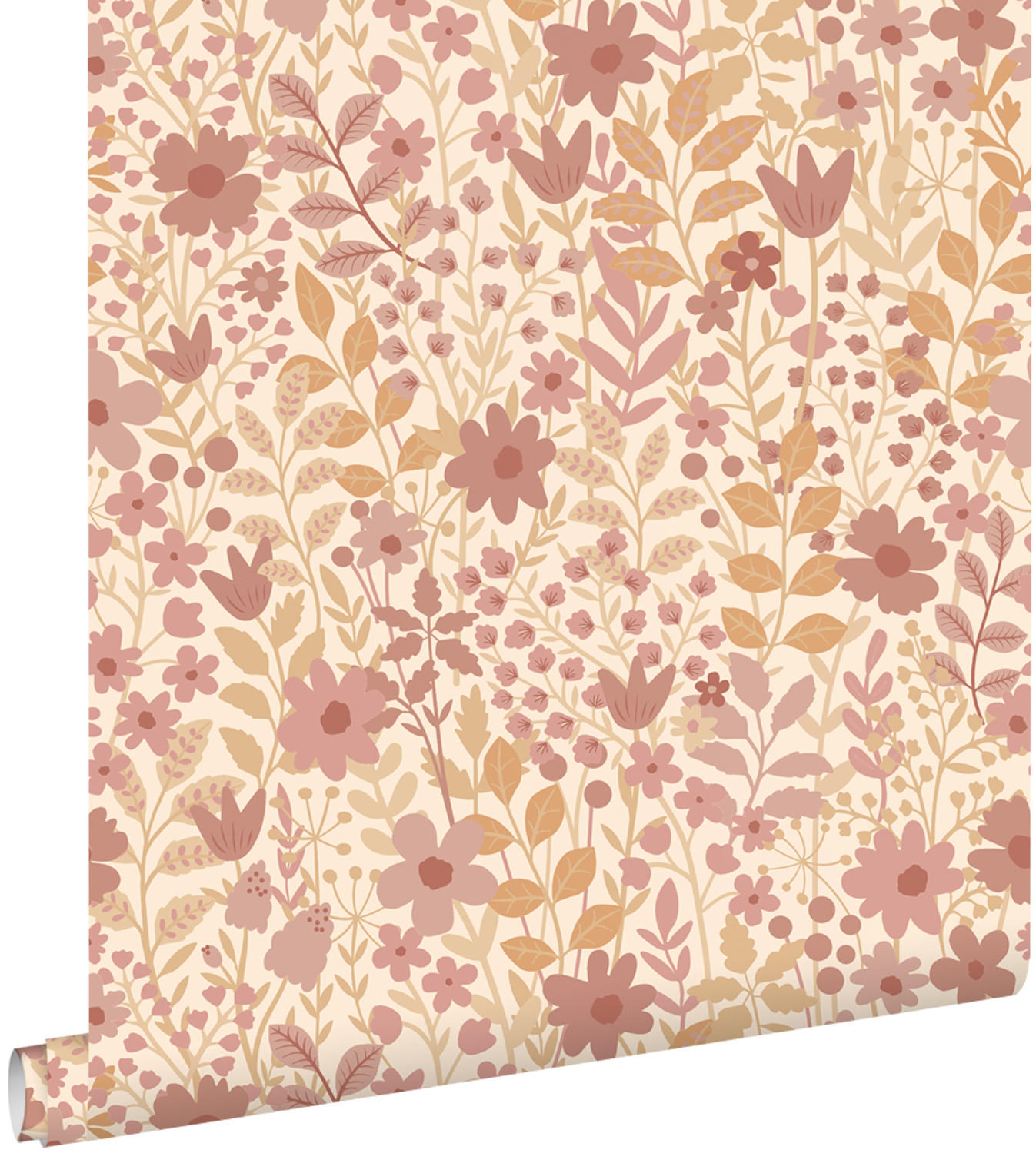TAPETE Blumen 50 x 900 cm - Lila, Papier (50/900cm) - ESTAhome