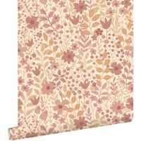 TAPETE Blumen 50 x 900 cm - Lila, Papier (50/900cm) - ESTAhome
