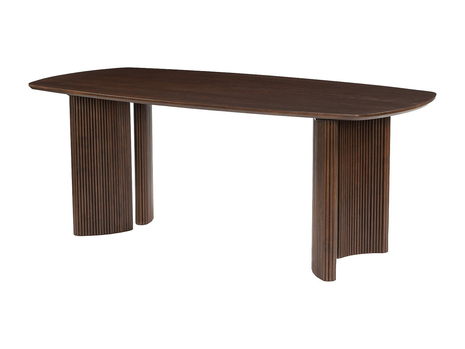 TISCH ohne Ausziehfunktion - 8 -Sitzer - Akazie - naturfarben dunkel - TAMENIA - Naturfarben, Holz (100/200/76cm) - Vente-Unique